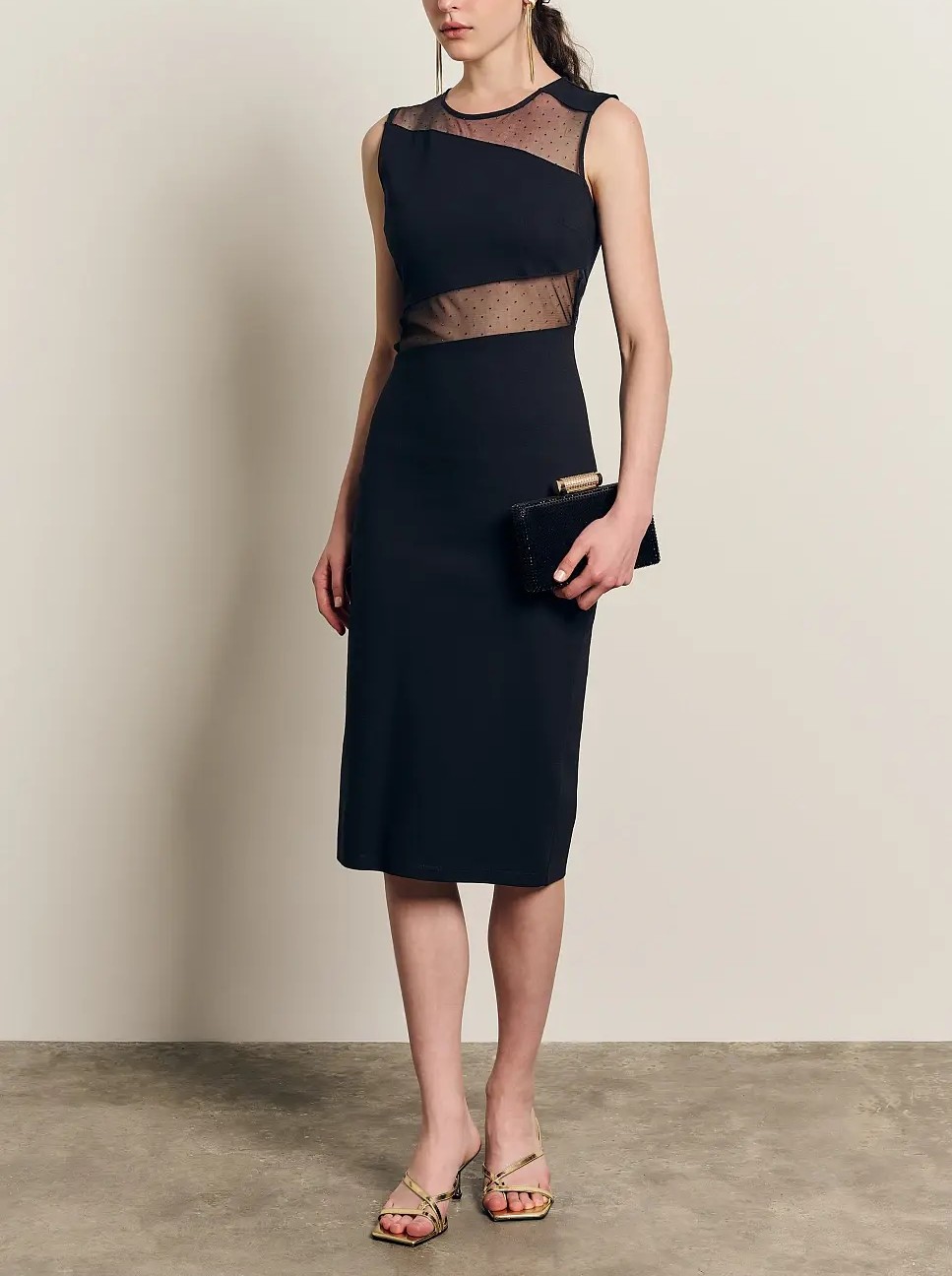 BSB Μίντι Φόρεμα με Cut Out Διαφάνεια (3)