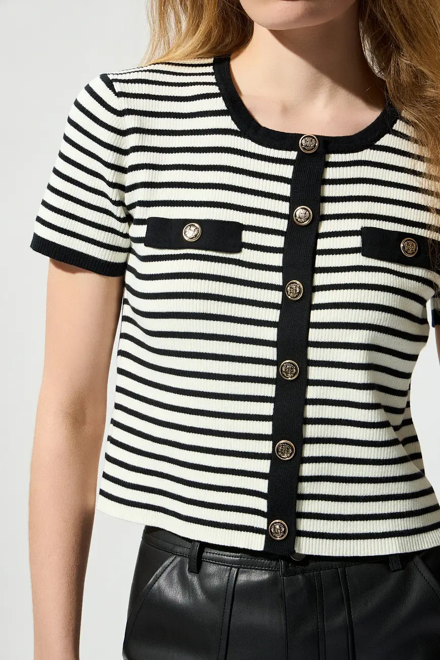 BSB Ριγέ Μπλούζα με Κουμπιά (1)